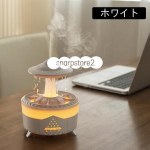 加湿器 小型 卓上 雨滴効果 スチーム式 超音...の詳細画像1
