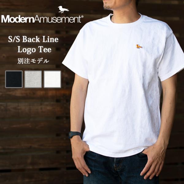 Modern Amusement モダンアミューズメント 別注 S/S Back Line Logo...