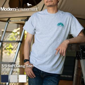 Modern Amusement モダンアミューズメント 別注 S/S Surf Gang Tee ショートスリーブサーフギャングTシャツ MA-TS0042 【 半袖 コラボ 】【メール便・代引不可】｜snb-shop