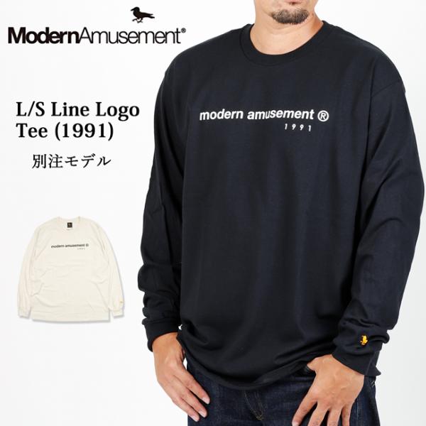 Modern Amusement モダンアミューズメント 別注 L/S Line Logo Tee ...