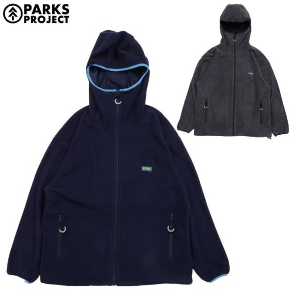 PARKS PROJECT パークスプロジェクト Fleece Zip Up Hoodie フリース...
