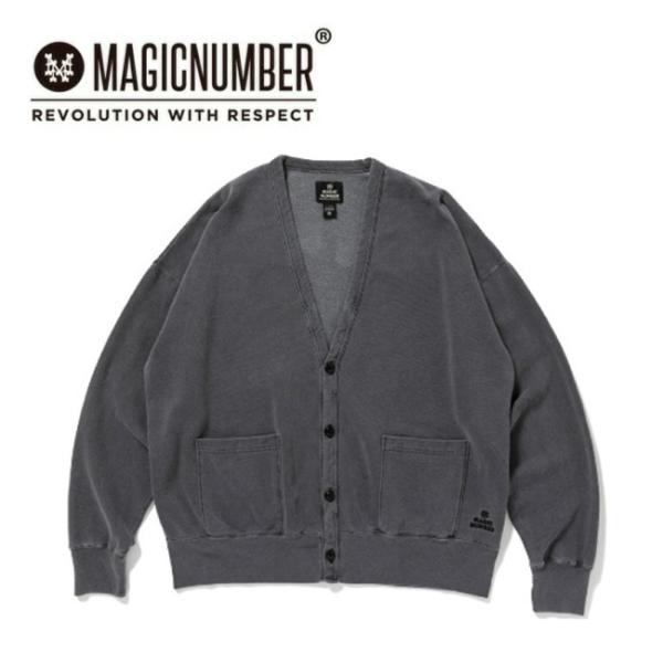 MAGICNUMBER マジックナンバー LIGHT PIGMENT SWEAT CARDIGON ...