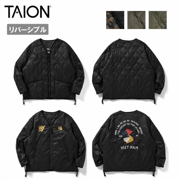 TAION タイオン ジャパンスペシャル リバーシブル ベトジャン ダウンジャケット TAION-J...