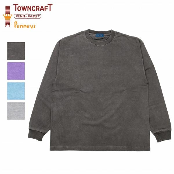 TOWNCRAFT タウンクラフト VINTAGE DYE HEAVY-OZ LS CREW ビンテ...