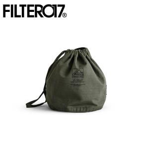 Filter017 クリエライブデパート 頂上ロゴリップストップ巾着袋（小）アーミーグリーン 【雑貨/小物入れ/アウトドア】【メール便・代引不可】｜snb-shop