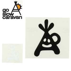 go slow caravan ゴースローキャラバン カッティングステッカー 328503 【シール/アウトドア/おしゃれ/キャンプ/かわいい】【メール便・代引き不可】｜snb-shop