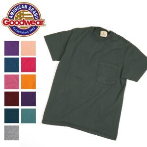 GOODWEAR グッドウェア Made in USA GOODWEAR Tシャツ S/S CREW NECK POCKET TEE クルーネック ポケット TEE 日本正規品 半袖【メール便・代引不可】