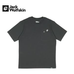 Jack Wolfskin ジャックウルフスキン  JP PAW IN POCKET T V2 ポーインポケットティーブイ2 Phantom  5023432-6350 【Tシャツ/半袖】【メール便・代引不可】｜snb-shop