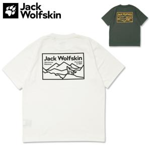 Jack Wolfskin ジャックウルフスキン JP LINEART WOLF SS T ラインアートウルフTシャツ 5034051【Tシャツ 半袖 トップス アウトドア 】【メール便・代引不可】