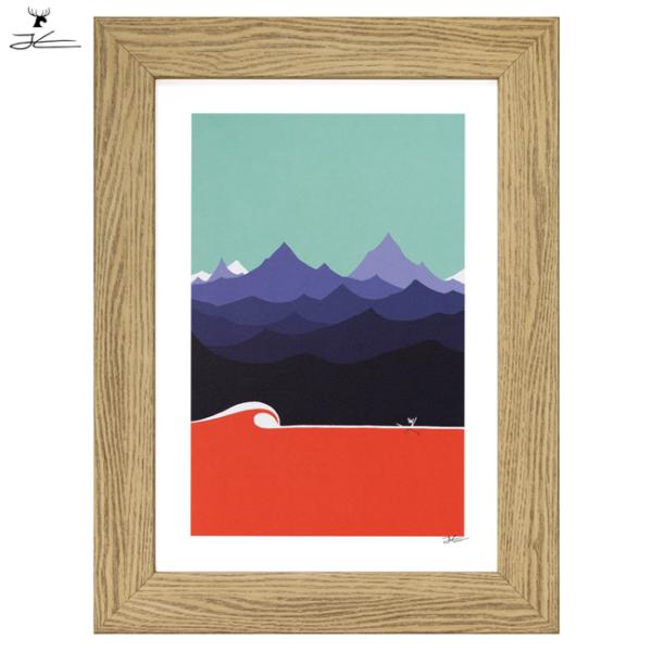 JONAS CLAESSON ジョナスクレアッソン THE WAVE ザウェーブ A4 額セット A...