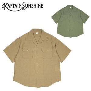 KAPTAIN SUNSHINE キャプテンサンシャイン Open Collar SS Shirt オープンカラーショートスリーブシャツ KS21SSH09 【半袖/トップス/アウトドア】｜snb-shop