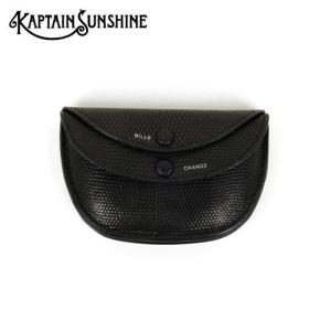 KAPTAIN SUNSHINE キャプテンサンシャイン Round Wallet Sml Black Lizard ラウンドウォレットスモール KS22SGD02 【ミニ財布/コインケース/レザー/革】｜snb-shop