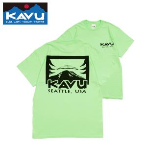 【購入特典あり】KAVU カブー Mountain Logo Tee マウンテンロゴティー 19822035 【半袖/Tシャツ/トップス/アウトドア】【メール便・代引不可】｜snb-shop