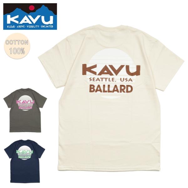 【購入特典あり】KAVU カブー Sunset Logo Tee サンセットロゴ Tシャツ 1982...