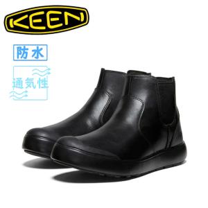 KEEN ブラック サイドゴアブーツ メンズ 防水ウインターブーツ | レヴェル フォー チェルシー