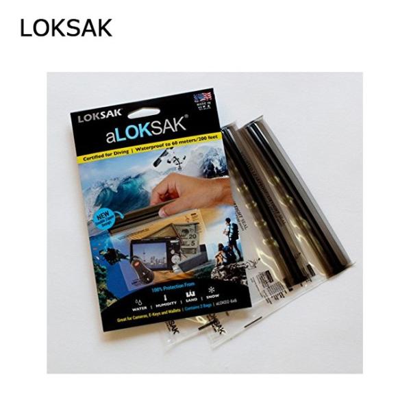 LOKSAK ロックサック 防水マルチケースL（2枚入） ALOKD2-12X12 【財布/鍵/カメ...