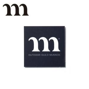 MURACO ムラコ m SQUARE STICKER スクエアステッカー BLACK A007【雑貨/シール/カスタム/アウトドア】【メール便・代引不可】｜snb-shop
