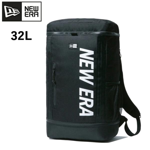 NEWERA ニューエラ ボックスパック 32L プリントロゴ ブラック×ホワイト 13529453...