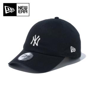 NEWERA ニューエラ カジュアルクラシック MLB Casual Classic ニューヨーク・ヤンキース ミッドロゴ ブラック×クロームホワイト 14109508 【キャップ/帽子】｜snb-shop