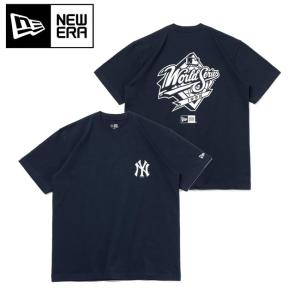 NEWERA ニューエラ 半袖コットンTシャツ MLB Apparel World Series ニューヨーク・ヤンキース ネイビー 14121893【半袖 トップス】【メール便・代引不可】｜snb-shop