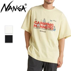 NANGA ナンガ ECO HYBRID CAMPING MANNERS WILD ANIMALS TEE エコハイブリッドキャンピングマナーズワイルドアニマルズティー【 半袖 】【メール便・代引不可】｜snb-shop