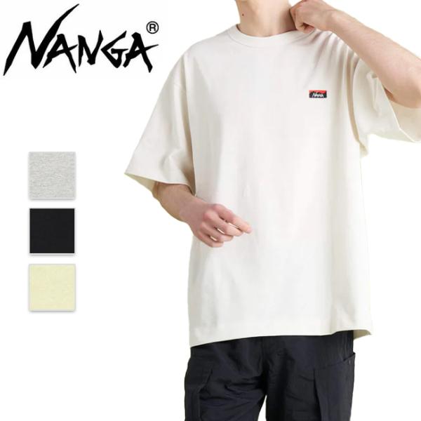 NANGA ナンガ ECO HYBRID BOX LOGO EMBROIDERY TEE エコハイブ...