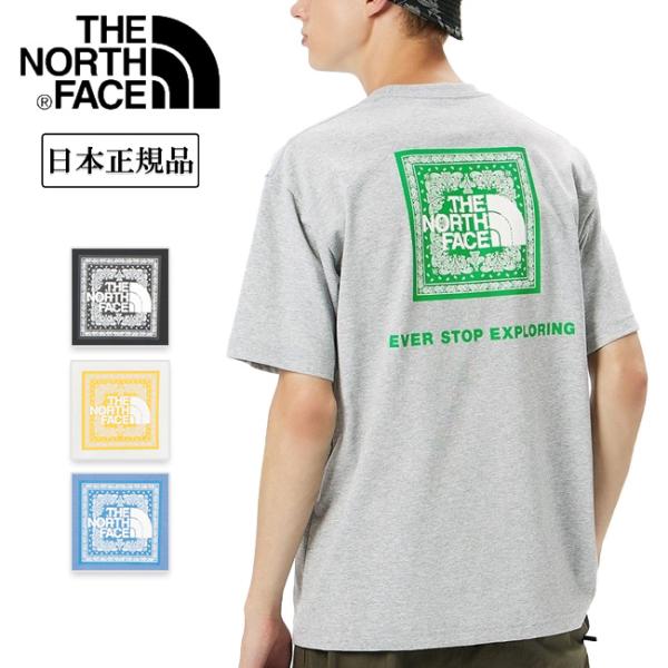 THE NORTH FACE ノースフェイス S/S Bandana Square Logo Tee...