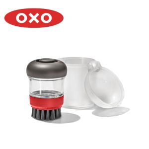 OXO OUTDOOR オクソーアウトドア ワンプッシュ クリーニングブラシ(ケース付) 9209700 【食器洗い/キャンプ/アウトドア】｜snb-shop
