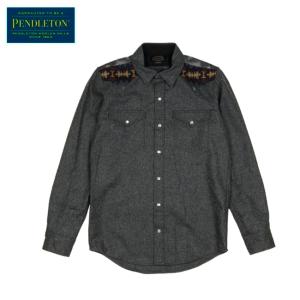 PENDLETON ペンドルトン ピークキャニオンシャツ オックスフォードミックス RA465-28347 【ウール/長袖/オーバーサイズ/ウエスタン】｜snb-shop