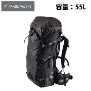 PaaGo WORKS パーゴワークス CARGO 55 カーゴ55 ブラック HP204BLK 【リュック/バックパック/登山/キャンプ/アウトドア】