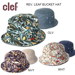 clef クレ 帽子 ハットREV. LEAF BUCKET HAT/RB3534｜snb-shop