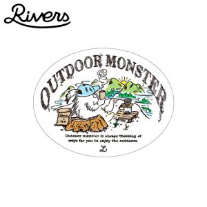 RIVERS リバーズ ODM ステッカー SHINKIRO-TSUNAGI 【OUTDOOR MONSTER/コラボ/シール/キャンプ/アウトドア】【メール便・代引不可】｜snb-shop