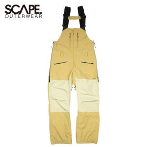 Scape エスケープ BIB PANTS ビブパンツ S71122331 【スノーウェア/スノーボード/つなぎ/軽量/防水/防寒】｜snb-shop