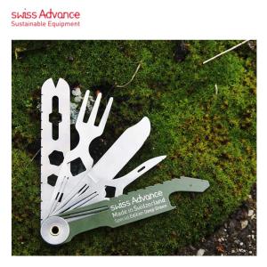swiss Advance スイスアドバンス CRONO N5 DEEP GREEN Pocket Knife クロノポケットナイフ SA-51448 【アウトドア/キャンプ/BBQ/マルチ】【メール便・代引不可】｜snb-shop