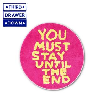 THIRD DRAWER DOWN サードドロアダウン You Must Stay Shaggy Floor Mat × David Shrigley シャギーフロアマット TDDS-FLOORMATSTAY 【コラボ/インテリア】｜snb-shop