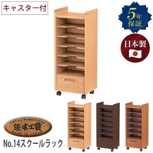浜本工芸 No.90マルチラック 収納棚 引き出し ワゴン 学習用品