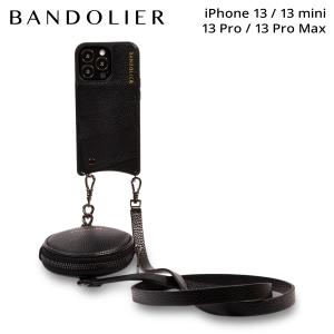 BANDOLIER バンドリヤー iPhone 13 mini 13 13 Pro iPhone 13 Pro Max ケース スマホケース 携帯 ショルダー アイフォン メンズ レディース ブラック 黒 10CHR｜sneak