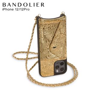BANDOLIER バンドリヤー iPhone12 12 Pro ケース スマホ 携帯 ショルダー アイフォン LILY SIDE SLOT GOLD 14LIGLDG