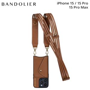 BANDOLIER バンドリヤー iPhone15 15Pro 15 Pro Max スマホケース スマホショルダー 携帯 アイフォン メンズ レディース ブラウン 14SAD｜sneak