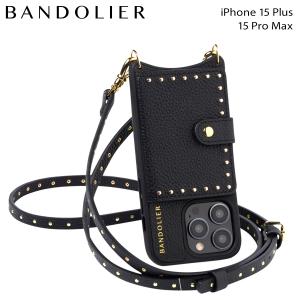 BANDOLIER バンドリヤー iPhone15 Plus iPhone 15 Pro Max スマホケース スマホショルダー 携帯 アイフォン メンズ レディース ブラック 黒 18NIC｜スニークオンラインショップ