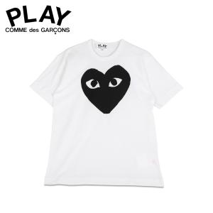 プレイ コムデギャルソン PLAY COMME des GARCONS Tシャツ 半袖 メンズ ブラックハート ロゴ BLACK HEART PLAY T-SHIRT ホワイト 白 T070｜sneak