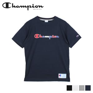 チャンピオン Champion Tシャツ 半袖 メンズ レディース クルーネック SHORT SLEEVE T-SHIRT ブラック ホワイト グレー ネイビー 黒 白 C3-R305｜スニークオンラインショップ