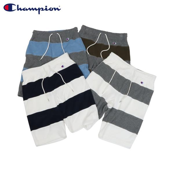 チャンピオン Champion ハーフパンツ ショートパンツ 半パン パネルショーツ メンズ ボーダ...