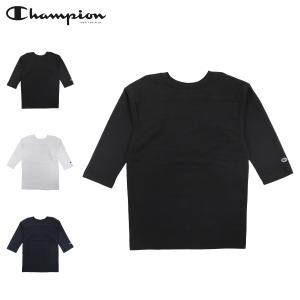 チャンピオン Champion Tシャツ 5分袖 半袖 フットボール メンズ MADE IN USA T1011 3/4 SLEEVE FOOTBALL T-SHIRT ブラック ホワイト ネイビー 黒 白 C5-P405｜sneak