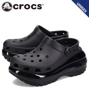 クロックス crocs サンダル クロッグサンダル メガ クラッシュ メンズ レディース 厚底 MEGA CRUSH CLOG ブラック 黒 207988｜スニークオンラインショップ