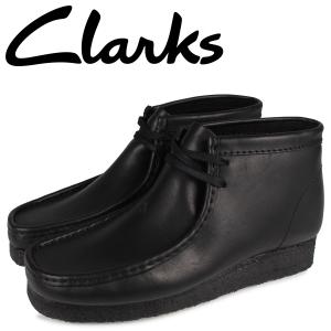 クラークス Clarks ワラビー ブーツ メンズ WALLABEE ブラック 黒 