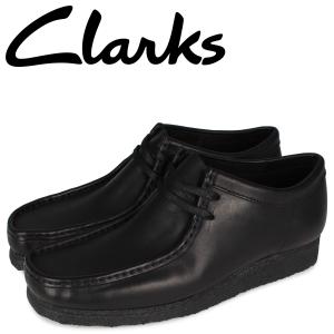 美品　Clarks クラークス　ワラビー　モカシン黒　24 Clarks（クラークス） ワラビー ブーツ メンズ モカシン WALLABEE