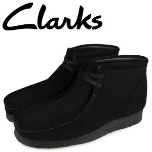 Clarks（クラークス） ワラビー ブーツ ブラックスウェード 靴