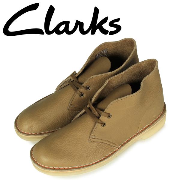 クラークス Clarks デザートブーツ メンズ レザー DESERT BOOT ダーク オリーブ ...