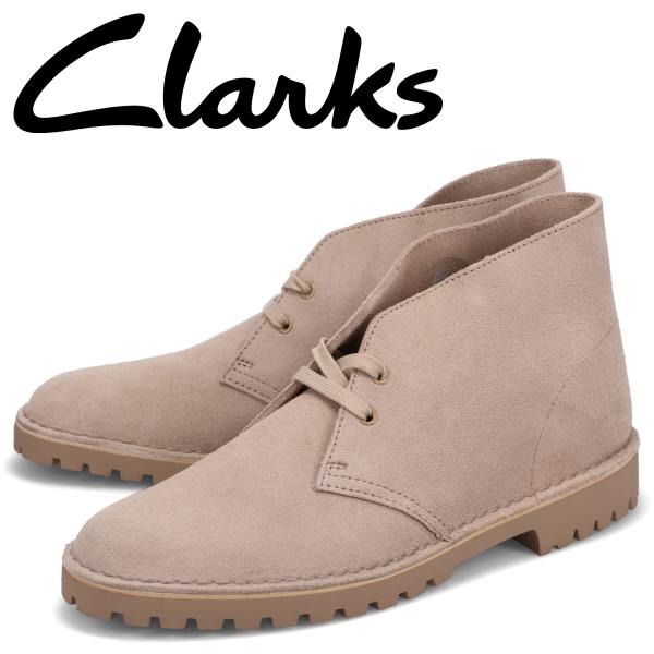 クラークス Clarks デザート ロック ブーツ メンズ スエード DESERT ROCK ベージ...